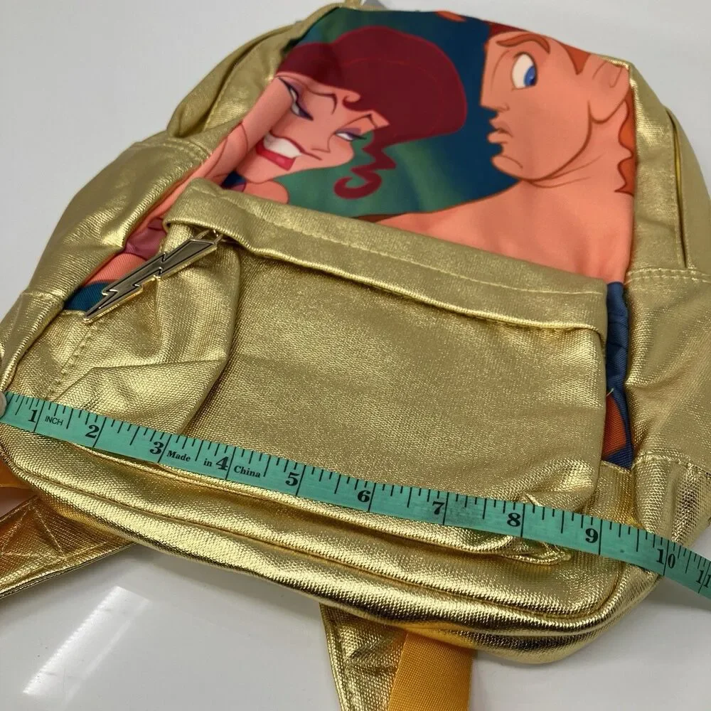 Disney Backpack Gold Hercules Megara Pegasus Metallic Oh My Disney Character NWT